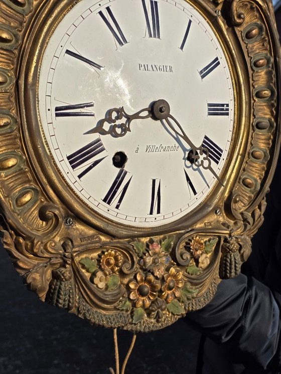 Image 1 of Antico orologio da parete Comtoise francese – Goute Française