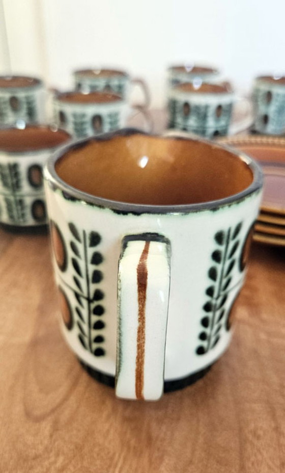 Boch La Louvière Walnoot Serie Koffieservies – 18-delig – 8 personen – Ceramic (photo 9 of 14)