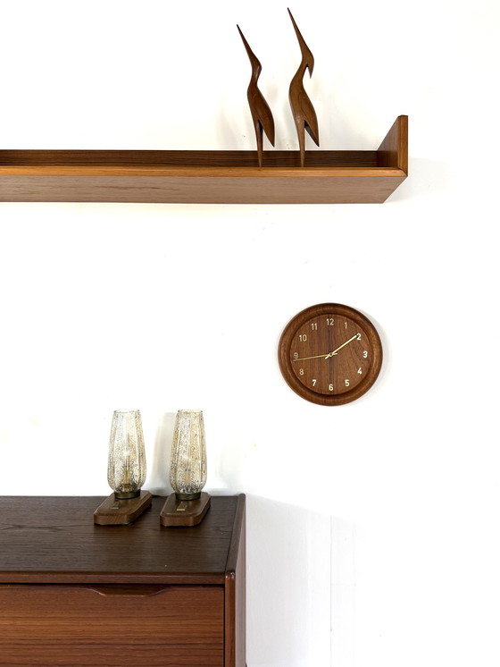 Image 1 of Vintage teakhouten klok, Westminster clocks Copenhagen ‘70