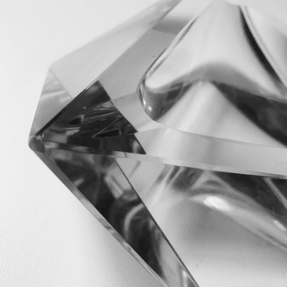 Image 1 of Vintage modernistische asbak - Kristal - 1970