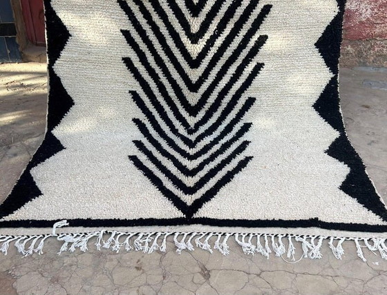 Handgemaakt Berberkleed, zwart-wit, 2/3 m – Ahrend, Vloerkleden en tapijten, Wool (photo 7 of 9)