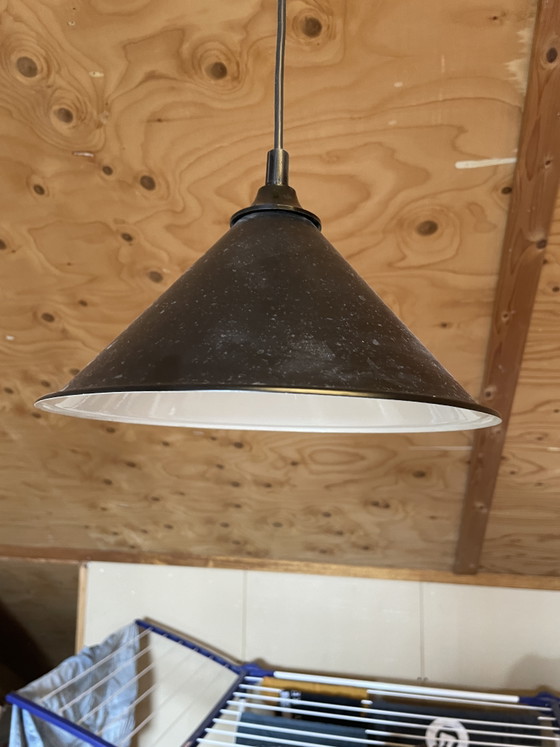 Image 1 of 2 lampes industrielles vintage de 26 cm de diamètre