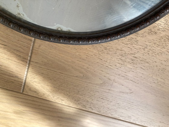 Image 1 of Art Deco tray in silver-plated metal and mirror, circa 1920