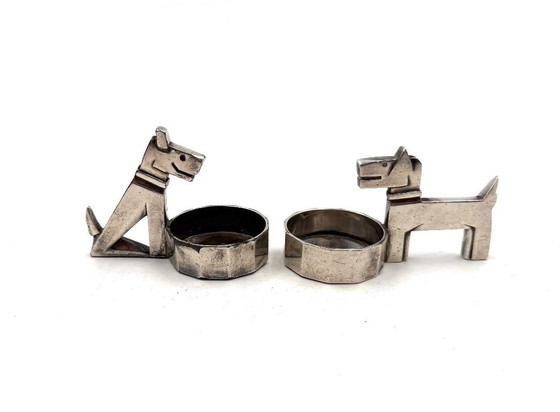 Image 1 of Art Deco silver-plated Ric & Mac Salt & Pepper, Edouard Marcel Sandoz, Gallia Christofle, France 1930s