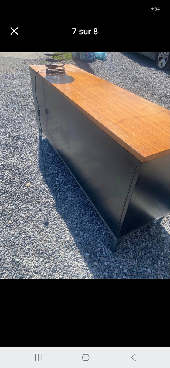 Vintage German Sidecar Buffet 1960 Mauser – High Boards, Metal (photo 4 of 5)