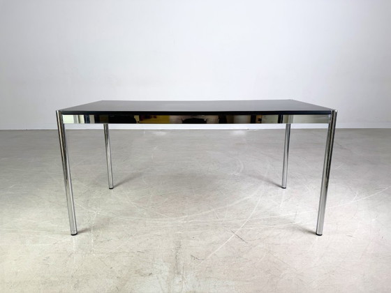 Image 1 of Origineel USM Haller bureau, nieuw zwart geverfd, designtafel