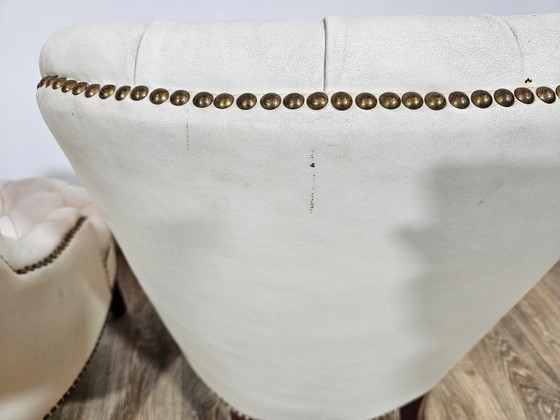 Chesterfield Armchairs, England, 1960s, Set of 2 – Leather, Wood (photo 9 of 15)