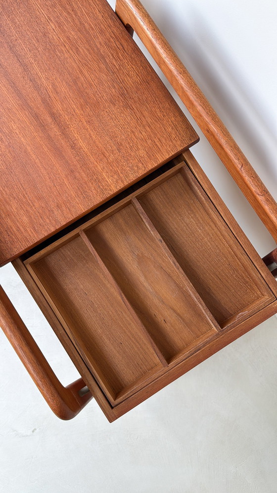 Image 1 of Vintage Danish wooden trolley / serving trolley from Sika Møbler