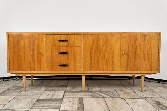 Vintage Long Sideboard, 1960s, Czechoslovakia – Wood (photo 4 of 19)
