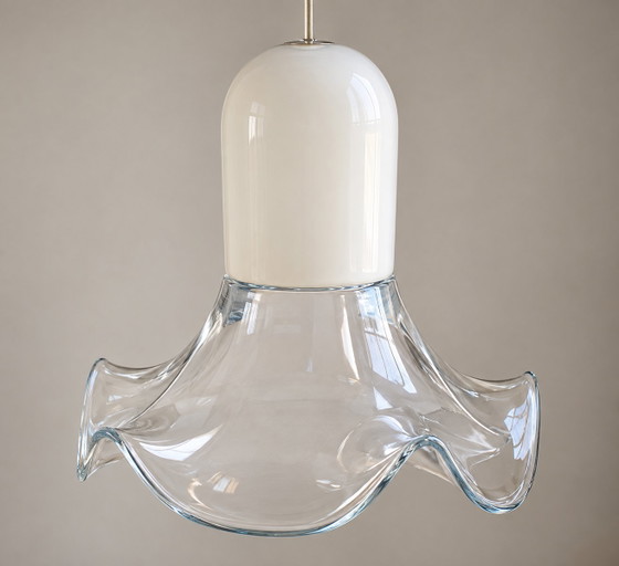 Suspension en verre de Murano Leucos – Roberto Pamio & Renato Toso, 1968 – Murano Glass (photo 4 of 5)