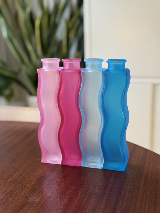 Image 1 of Vasi vintage IKEA Skamt Squiggle Zigzag - set da 4 - design anni '90
