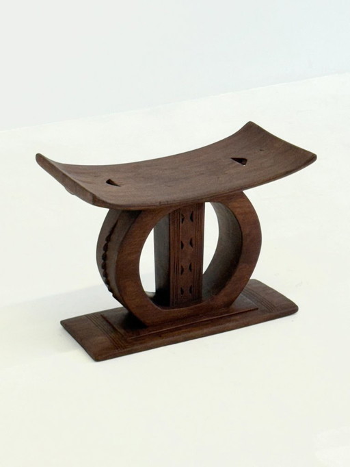 Ghanaian Ahanti African Wooden Stool