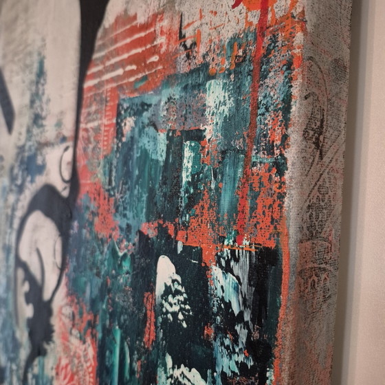 Image 1 of Toile technique mixte 100x100cm