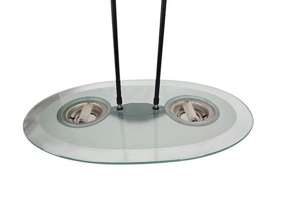 Image 1 of Estiluz - lampada a sospensione - Spagna - metallo - vetro - vetro smerigliato - anni '80