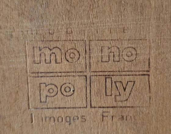 Image 1 of Vintage Monopoly extendable table, 1970s