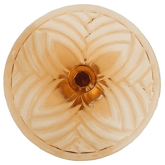 Art-Deco-Kuchenständer aus Glas, Val St. Lambert, rosafarbenes Glas, Rosaline, 1930er Jahre (photo 5 of 5)