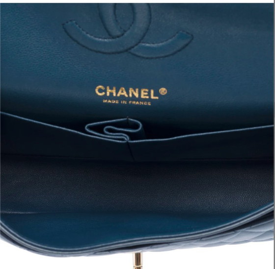Image 1 of Borsa CHANEL Timeless/Classique in Cuir Bleu - 103394