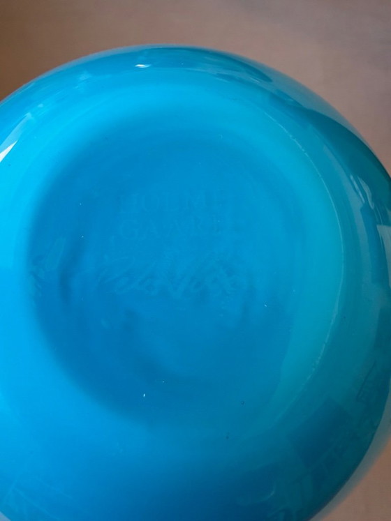 Vase Shape Turquoise Holmegaard – Glass (photo 5 of 5)