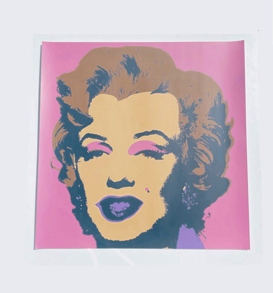 Image 1 of Art Print : " Marilyn " by A. WARHOL ( 91,5 x 91,5 cm)