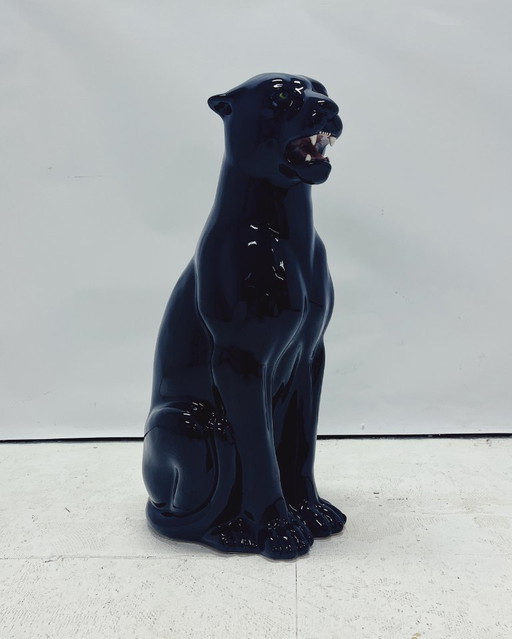 Black Panther Ceramic Statue