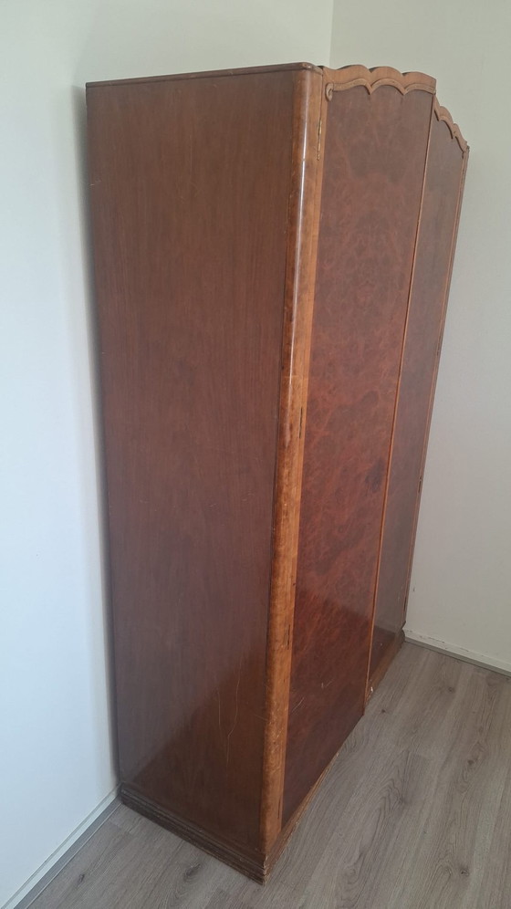 Armoire vintage, Verre, Bois, Marron (photo 2 sur 5)