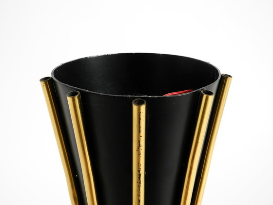 Beautiful Large 9-Arm Mid-Century Modern Brass Sputnik Ceiling Lamp – Chandeliers (photo 18 of 19)