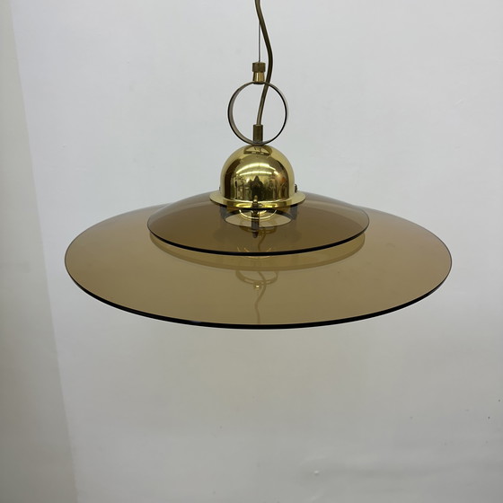 Image 1 of Sölken Leuchten Glass Hanging Lamp, 1970s