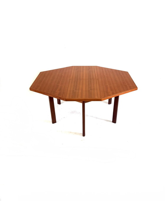 Image 1 of Table de salle à manger extensible vintage en teck danois des années 60