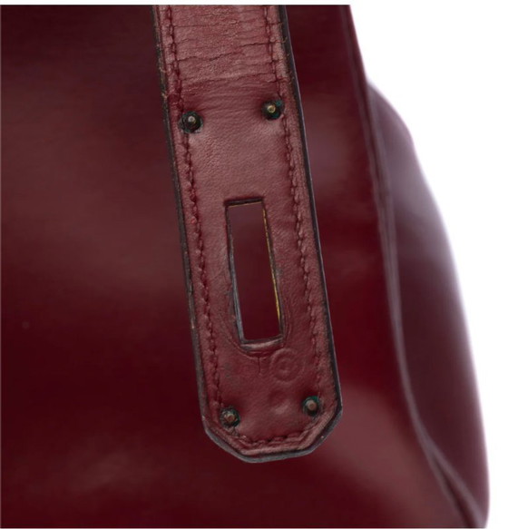 Image 1 of Sac HERMES Kelly 32 en Cuir Bordeaux - 103406