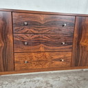 Vintage Rosewood Rosewood Sideboard, Wall Unit 1970s
