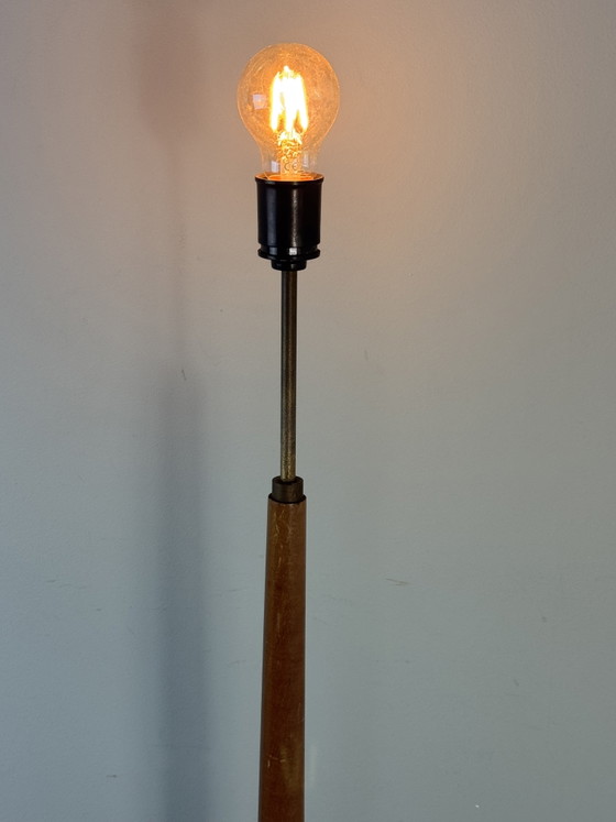 Vintage Danish Teak Floor Light - Mid-Century Style – Metal, Wood (photo 8 of 14)