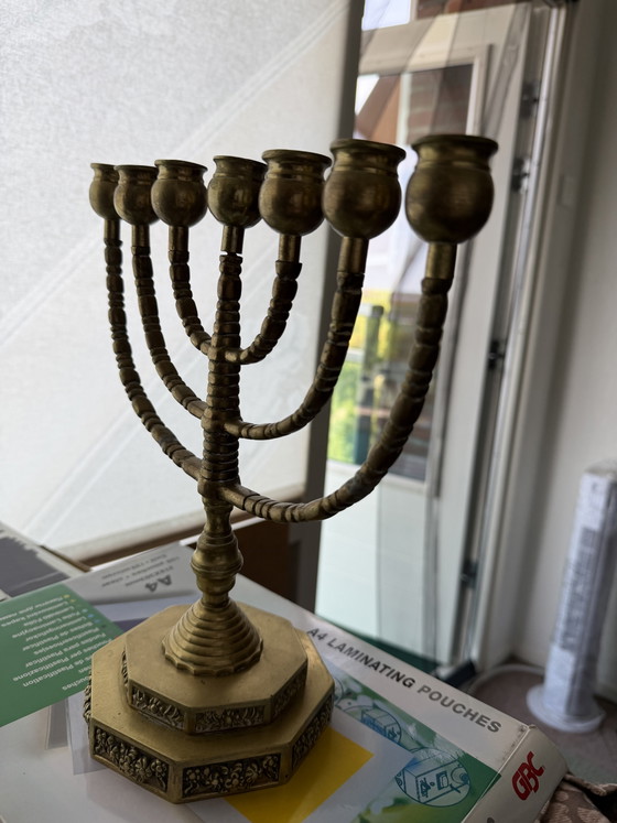 Vintage Candlestick Bronzed Copper – Candle holders (photo 8 of 9)