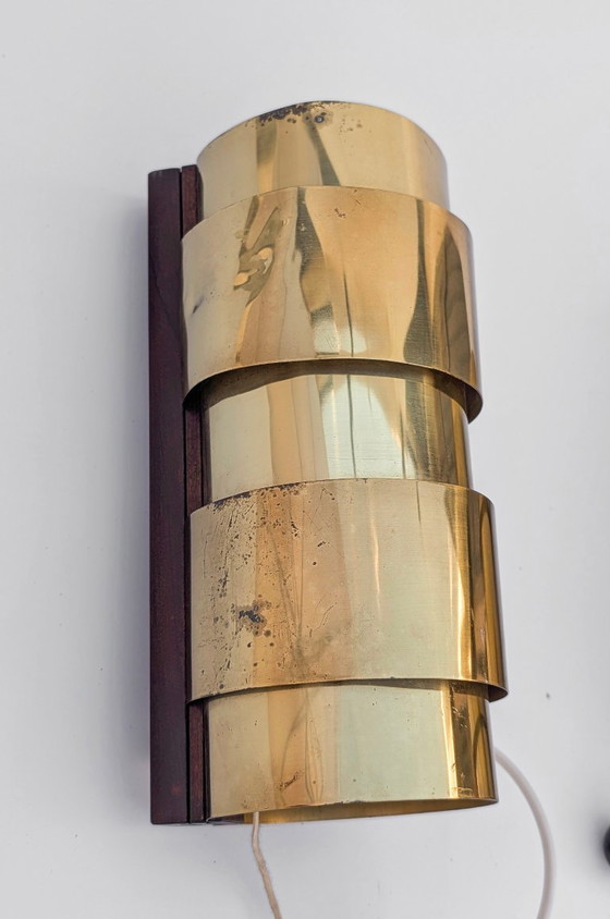 Image 1 of Coppia di applique da parete in ottone "Aristokrat" – Forseke AB Nybrofabriken