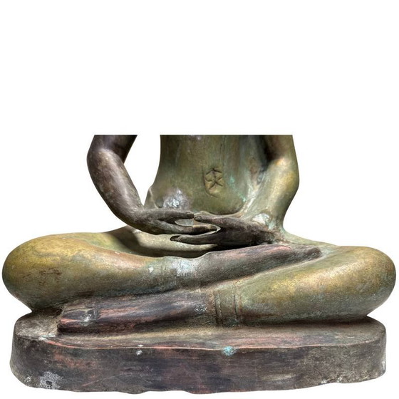 Estatua de Buda de bronce china temprana – Análisis técnico, Período Yongle (1402–1424) – Esculturas, Bronze (photo 12 of 13)