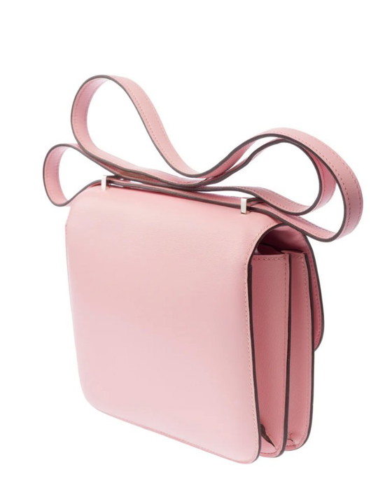 Image 1 of Zak HERMES Constance en Cuir Rose - 103441