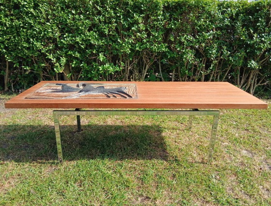 Image 1 of Mid century ceramic coffee table. 