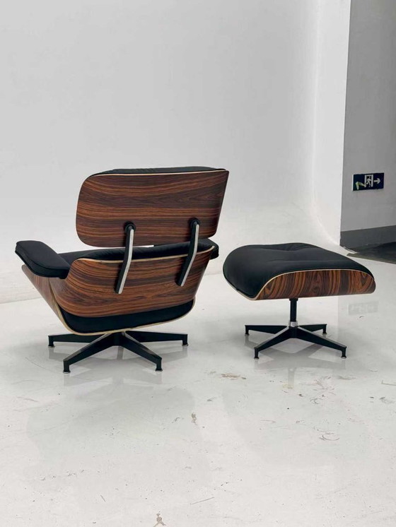 Image 1 of Herman Miller Charles en Ray Eames voor Lounge Chair met voetenbank