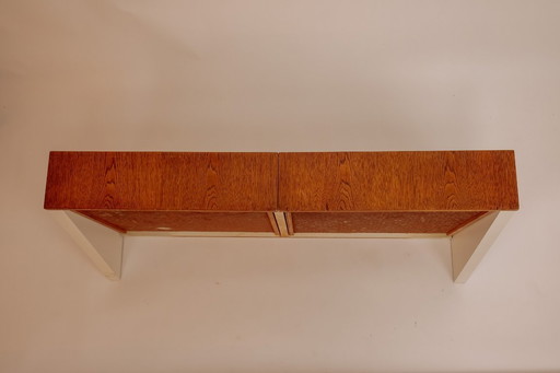 Vintage Banz Bord zwevend wandmeubel met bureau