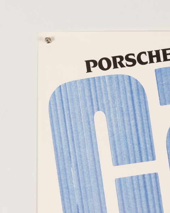 Image 1 of Porsche vince la Can Am – Poster originale vintage Porsche del 1983 di Gruppe C – Motorsport anni '80 – 102x76 cm