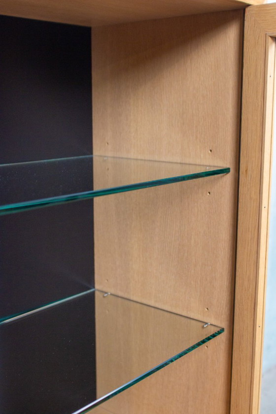 Image 1 of Vintage display cabinet, chest of drawers, sideboard, oak, Danish Mid Century