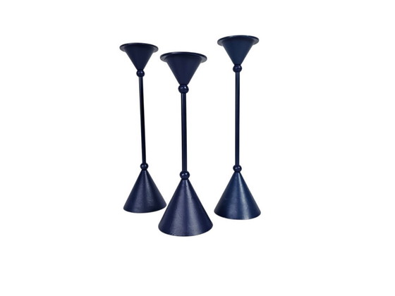 Image 1 of Memphis Milano stijl | kandelaar houders | set van 3 | 80's |