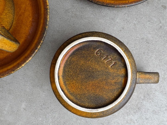 4x Vintage 70s Keramiek Kop & Schotels – Servies, Ceramic (photo 4 of 6)