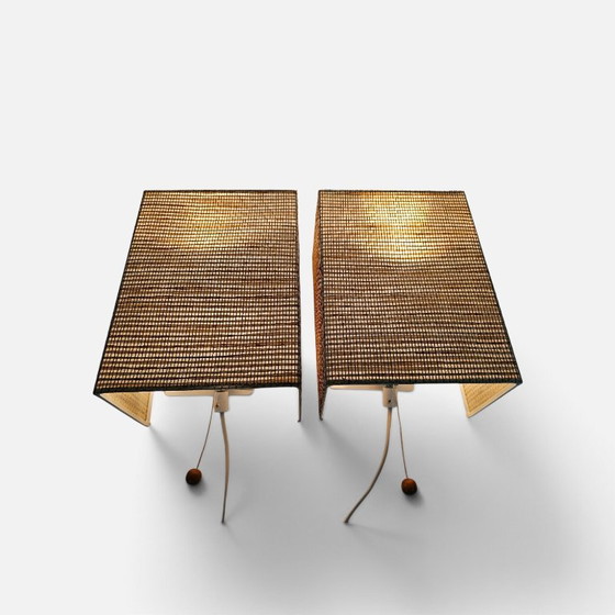 Ikea Wandleuchten, gewebter Schirm, Metall, Korbgeflecht, Weiß, Scandinavian (Foto 2 von 7)