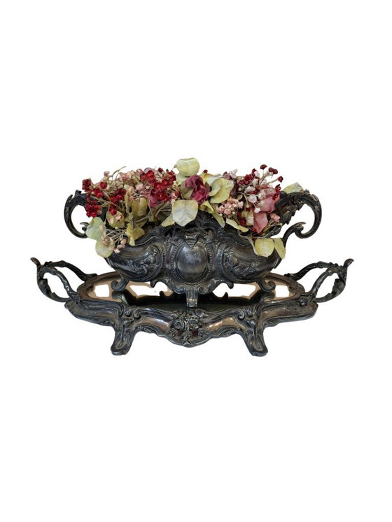 Image 1 of Antikes Tischmittelstück mit Spiegel „Surtout de Table“ im Stil Louis XV, Frankreich, Anfang des 20. Jahrhunderts