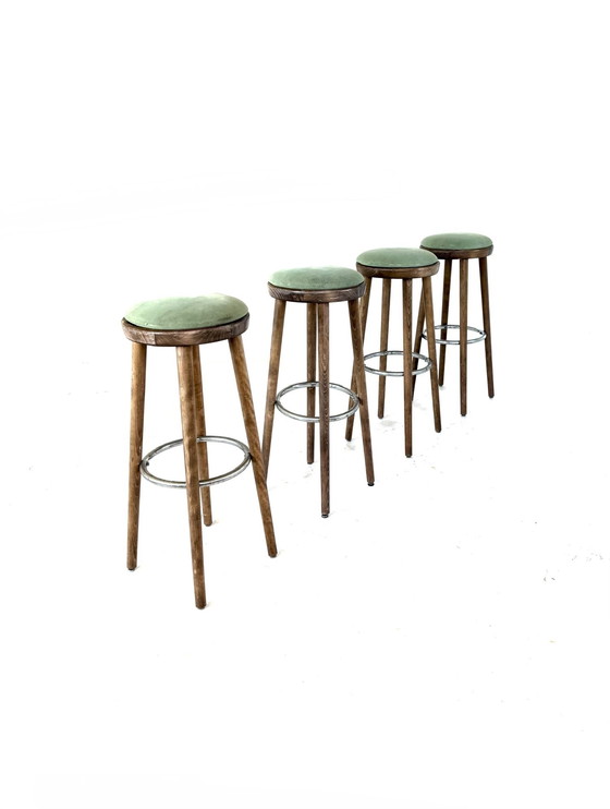 Image 1 of 4 sgabelli da bar vintage, Spahn Stadtlohn '60