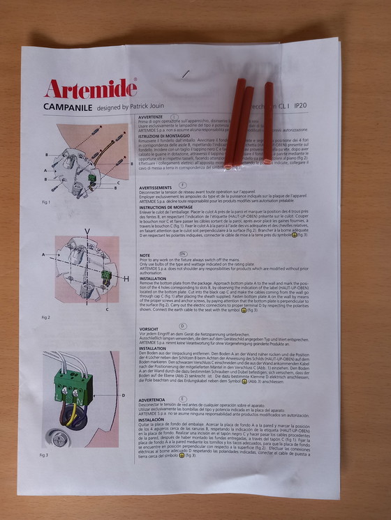 Image 1 of Artemide Patrick Jouin Lampe