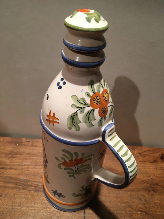 Bottiglia di liquore "Pineau" in terracotta – Bicchieri e caraffe, Porcelain, Vintage (photo 4 of 8)