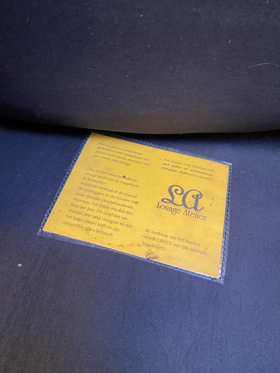 Vintage sheepskin leather sofa + armchair – Lounge Atelier, Seating area, Wood (photo 5 of 14)