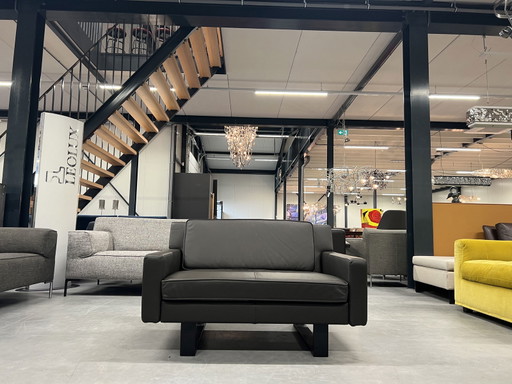 Gelderland 7850 Love Seat Fauteuil bruin leer