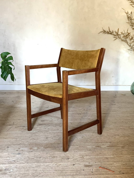 Poltrona vintage danese di Borge Mogensen in velluto giallo – Poltrone, Velvet, Scandinavian (photo 4 of 8)
